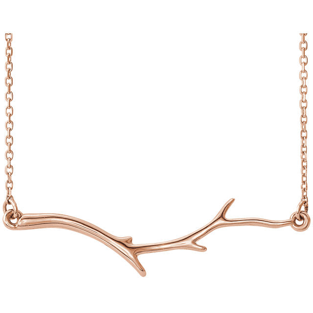 Nature Inspired Branch Necklace - Identity Diamonds