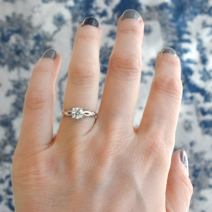 Emily Moissanite Engagement Ring *Refurbished* - Identity Diamonds