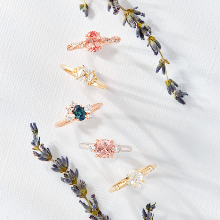 Holly Rosé Sapphire Engagement Ring - Identity Diamonds