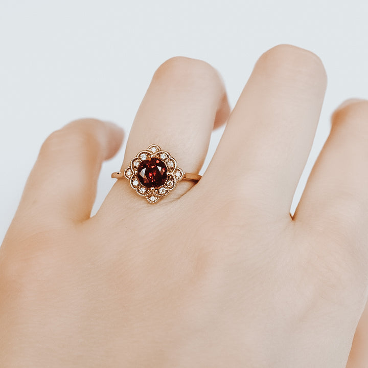 Bella Ruby Engagement Ring - Identity Diamonds