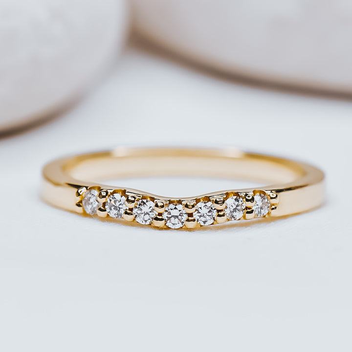 Lucy contour diamond band - Identity Diamonds
