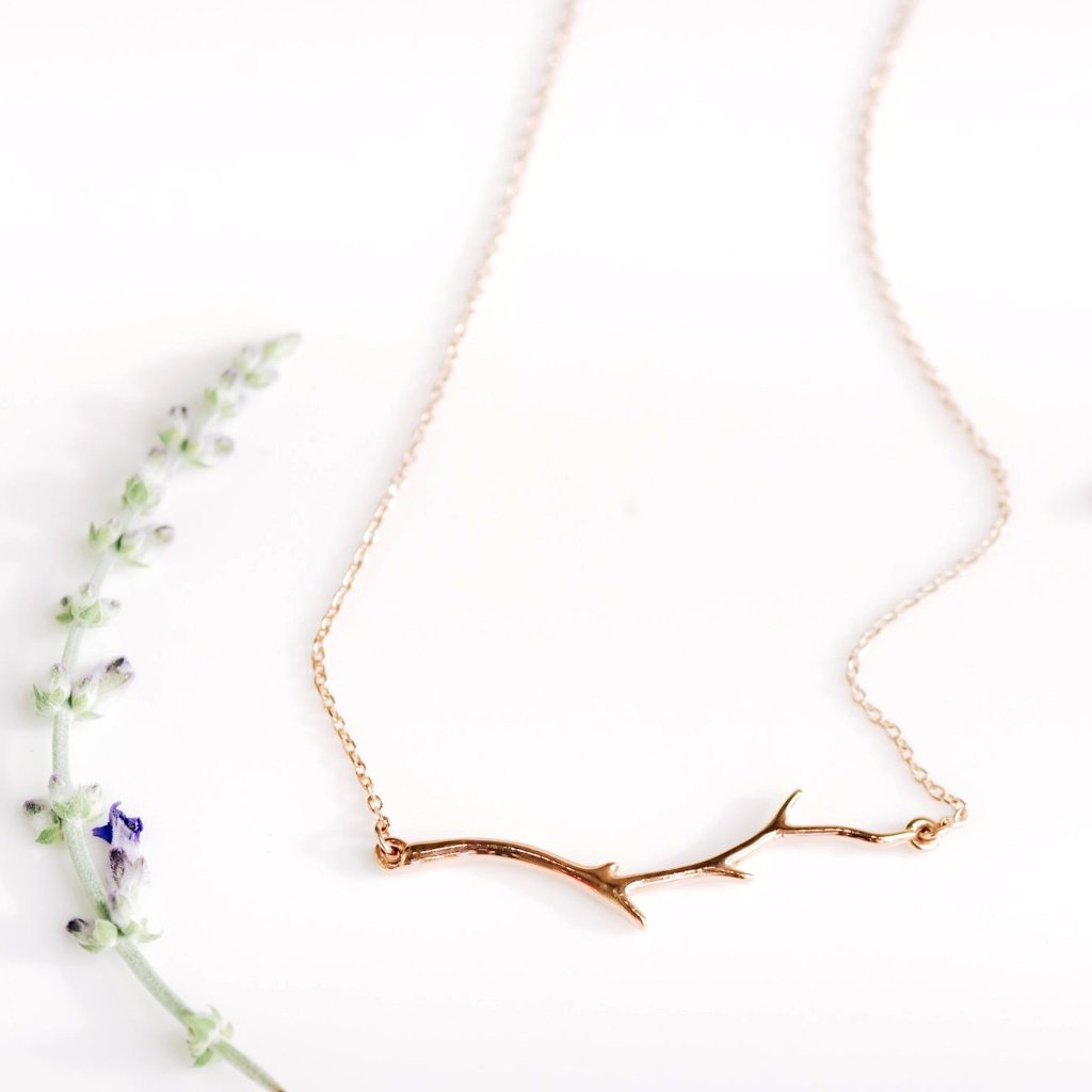 Nature Inspired Branch Necklace - Identity Diamonds