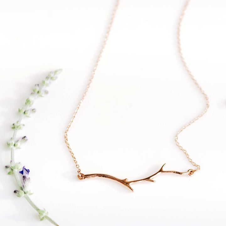 Nature Inspired Branch Necklace - Identity Diamonds