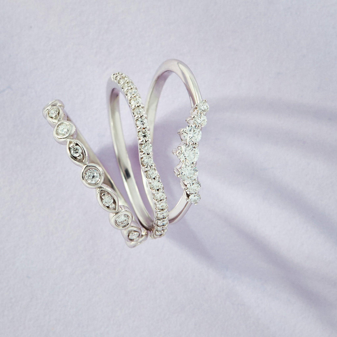Hayley Contoured Diamond Band - Identity Diamonds