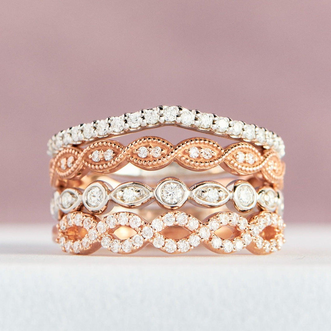 Hayley Contoured Diamond Band - Identity Diamonds