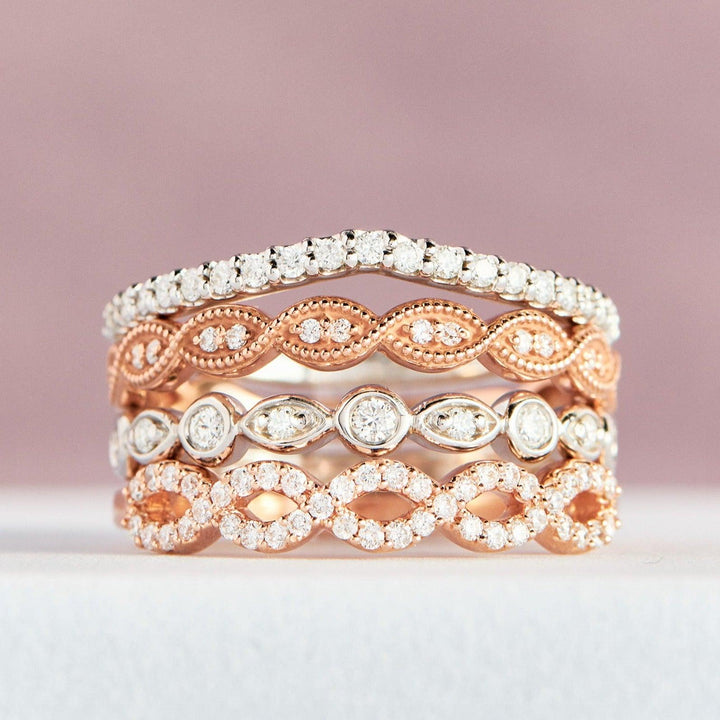 Hayley Contoured Diamond Band - Identity Diamonds