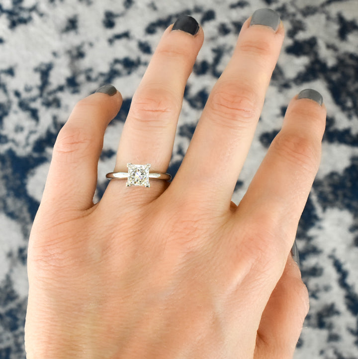 Robyn Princess Cut Diamond Engagement Ring - Identity Diamonds