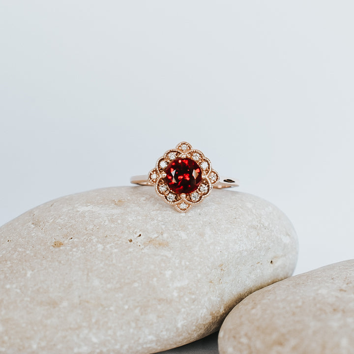 Bella Ruby Engagement Ring - Identity Diamonds