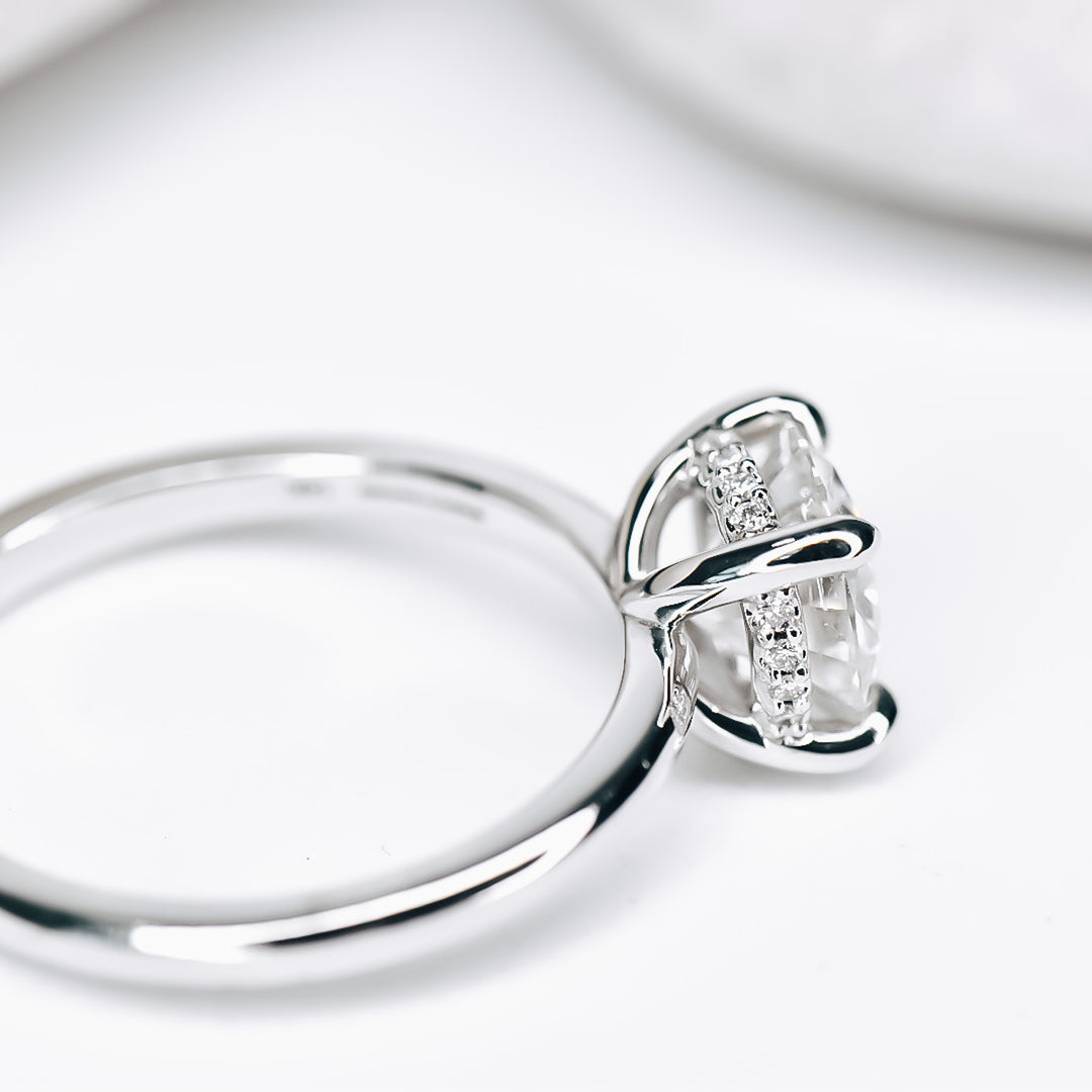 Celeste Moissanite Engagement Ring - Identity Diamonds