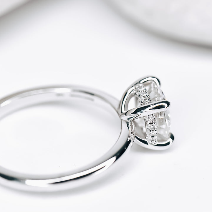 Celeste Moissanite Engagement Ring - Identity Diamonds