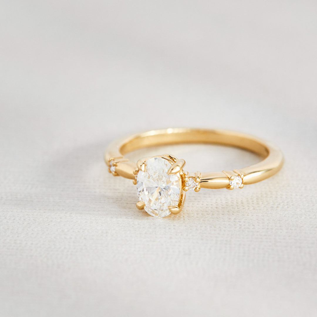 Juniper Oval Cut Diamond Engagement Ring - Identity Diamonds