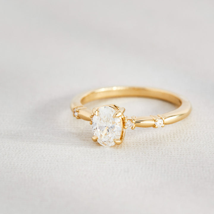 Juniper Oval Cut Diamond Engagement Ring - Identity Diamonds