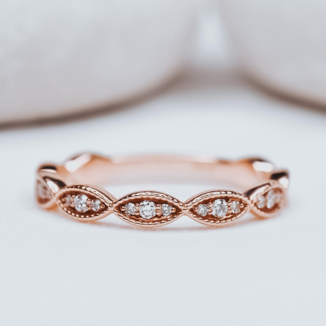 Sarah Diamond Wedding Band - Identity Diamonds