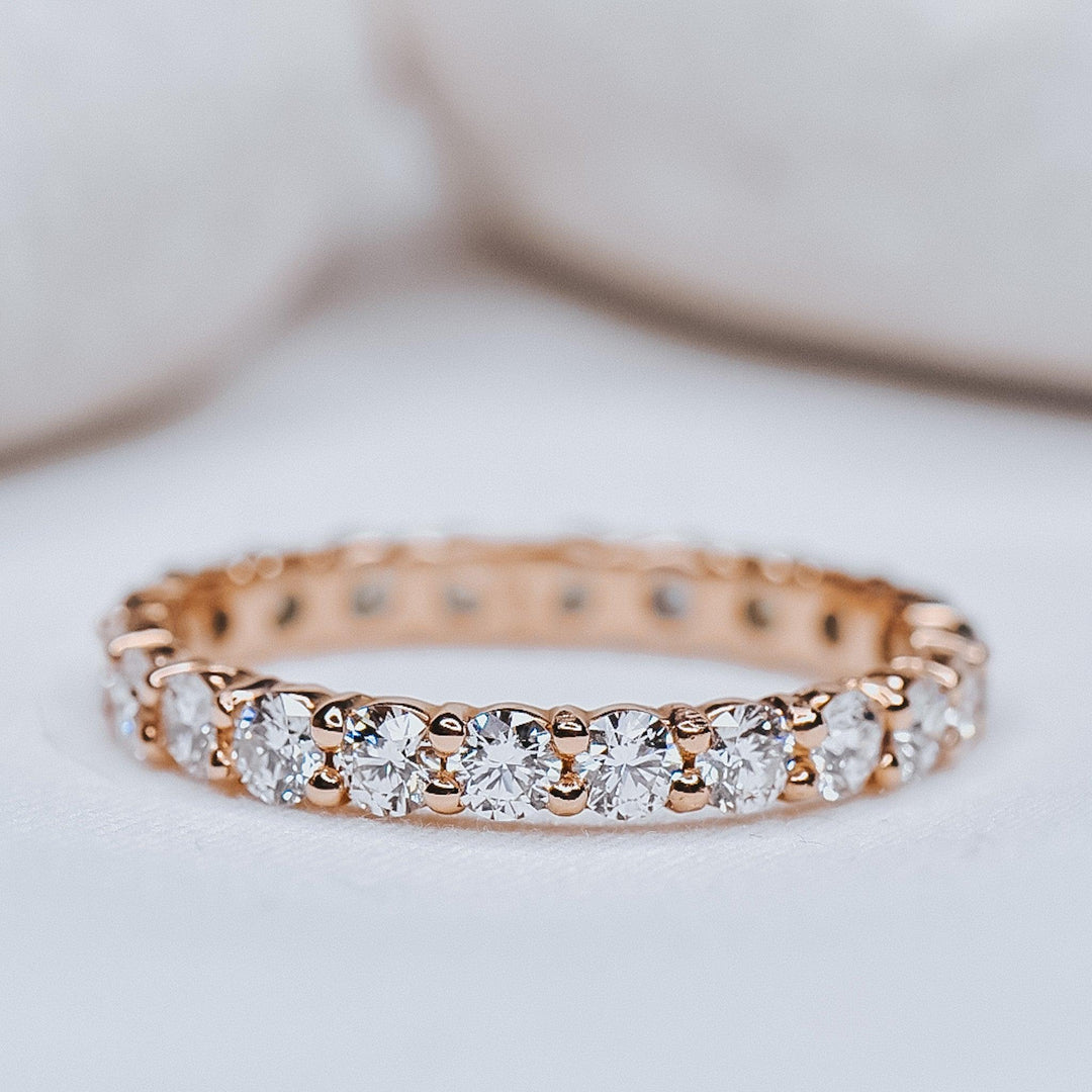 Abigail Eternity Diamond and Montana Sapphire Band - Identity Diamonds
