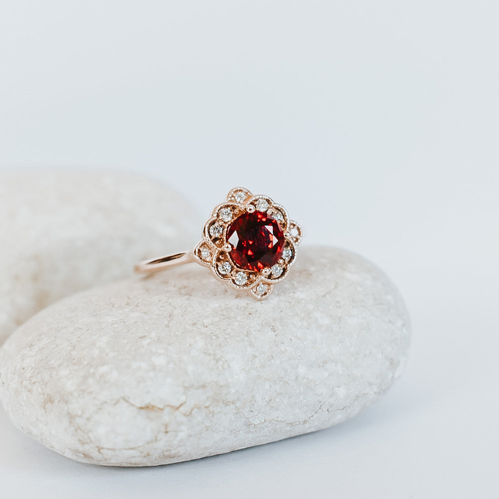 Bella Ruby Engagement Ring - Identity Diamonds