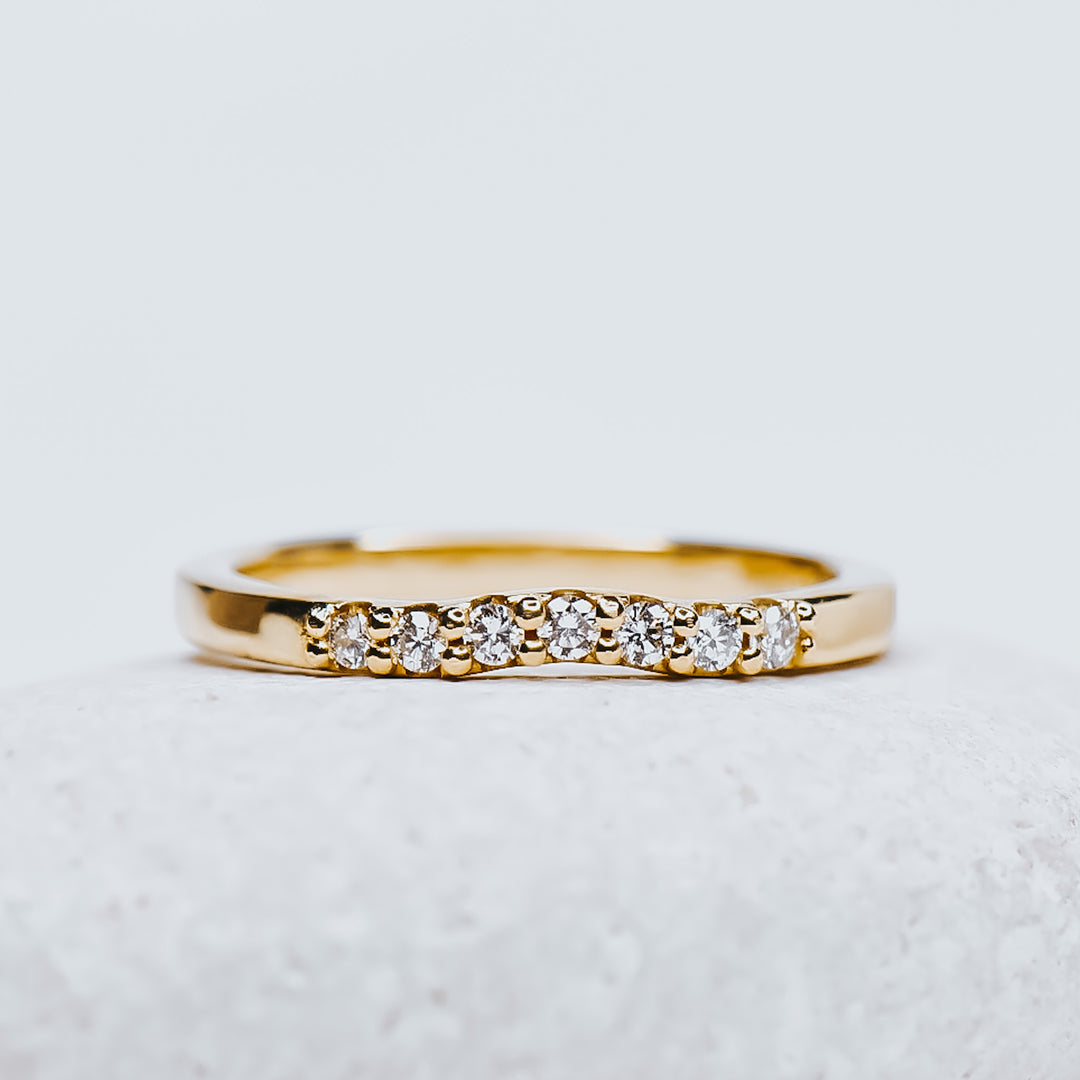 Lucy contour diamond band - Identity Diamonds