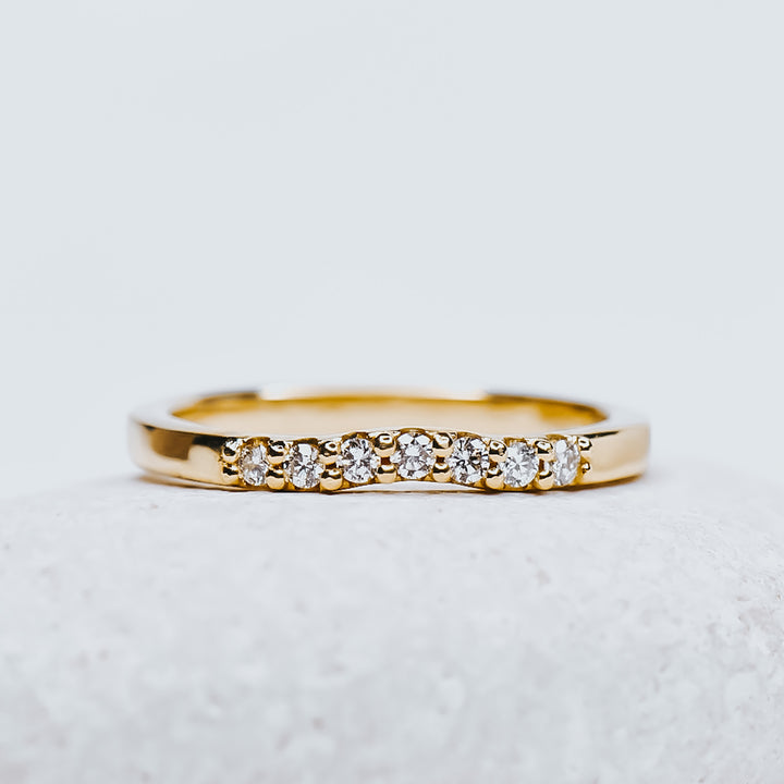 Lucy contour diamond band - Identity Diamonds