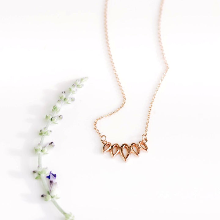 Nature Inspired Leaf Necklace - Identity Diamonds