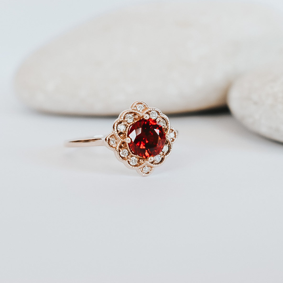 Bella Ruby Engagement Ring - Identity Diamonds