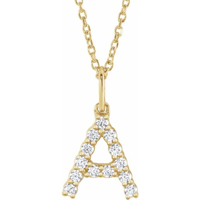 Initial Diamond Necklace - Identity Diamonds