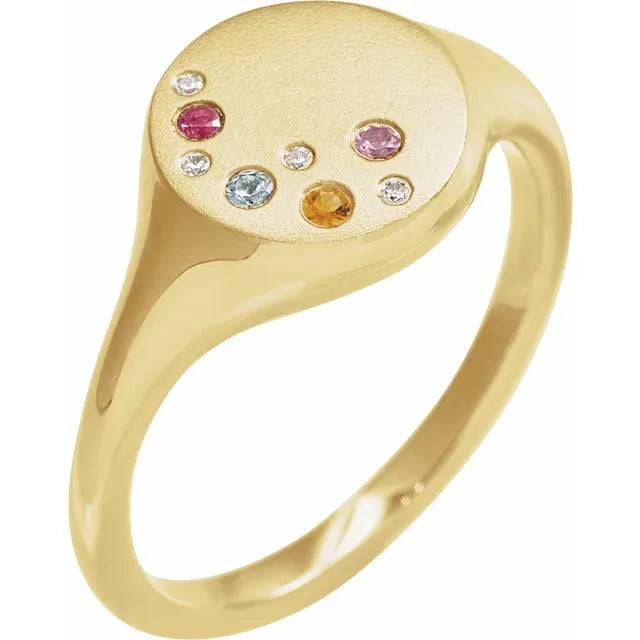 Constellation Family Signet Ring