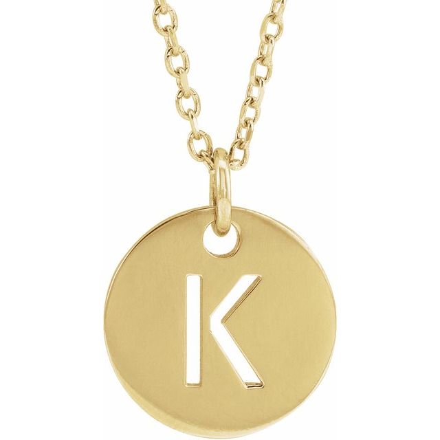 Sterling Silver & Gold Plated Initial Necklace