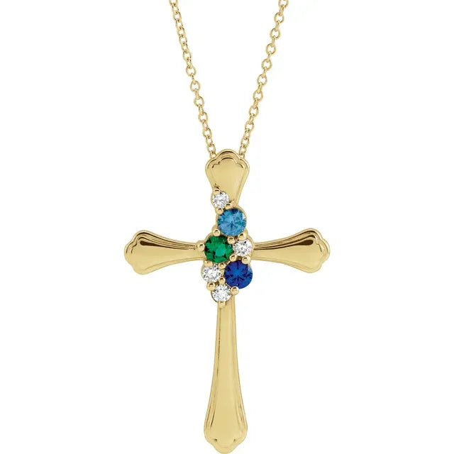 Cross Family Necklace
