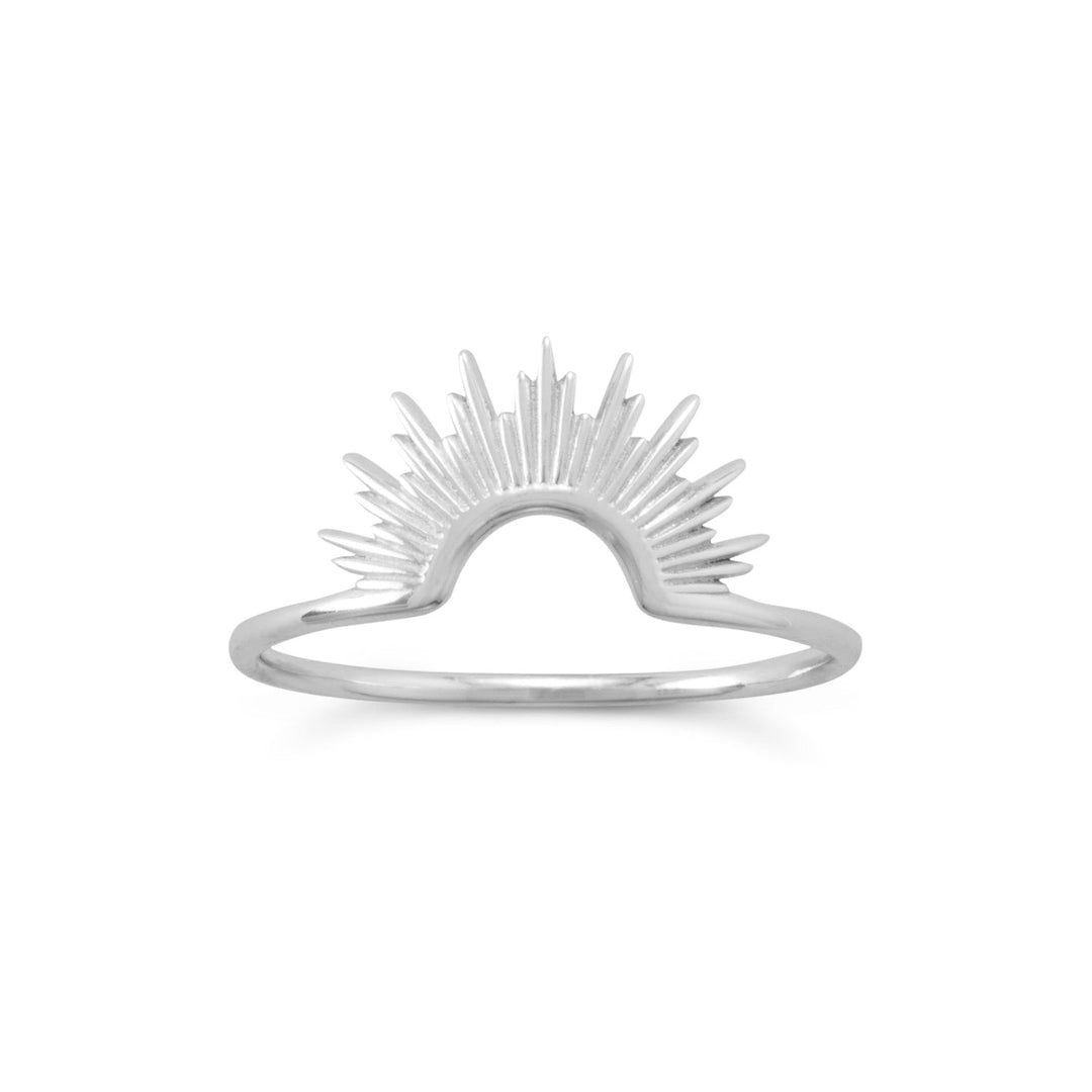 Sterling Silver Sunburst Ring