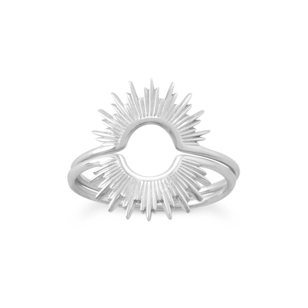 Sterling Silver Sunburst Ring