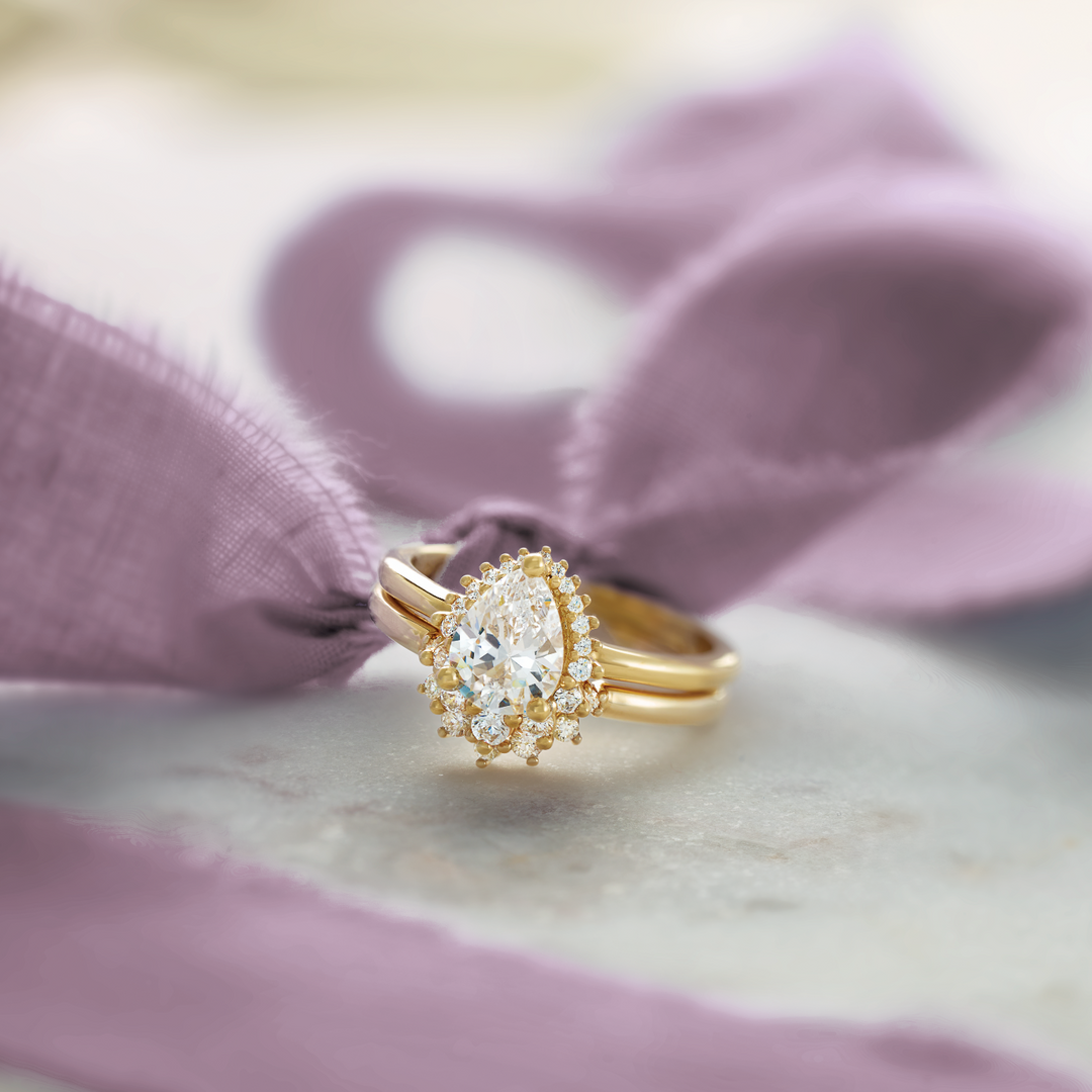 Willow Pear Shape Engagement Ring - Identity Diamonds