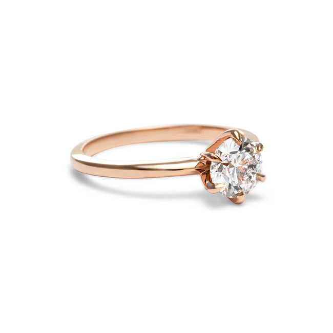 Kate 6 Prong Moissanite Engagement Ring