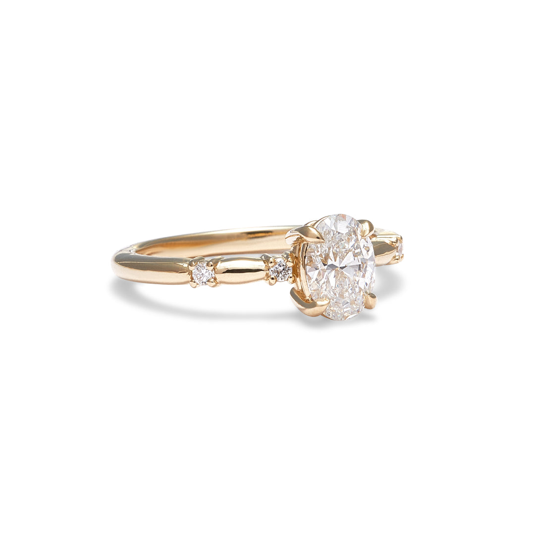 Juniper Oval Cut Diamond Engagement Ring