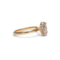 Gabriella Hidden Halo Oval Cut Diamond Engagement Ring
