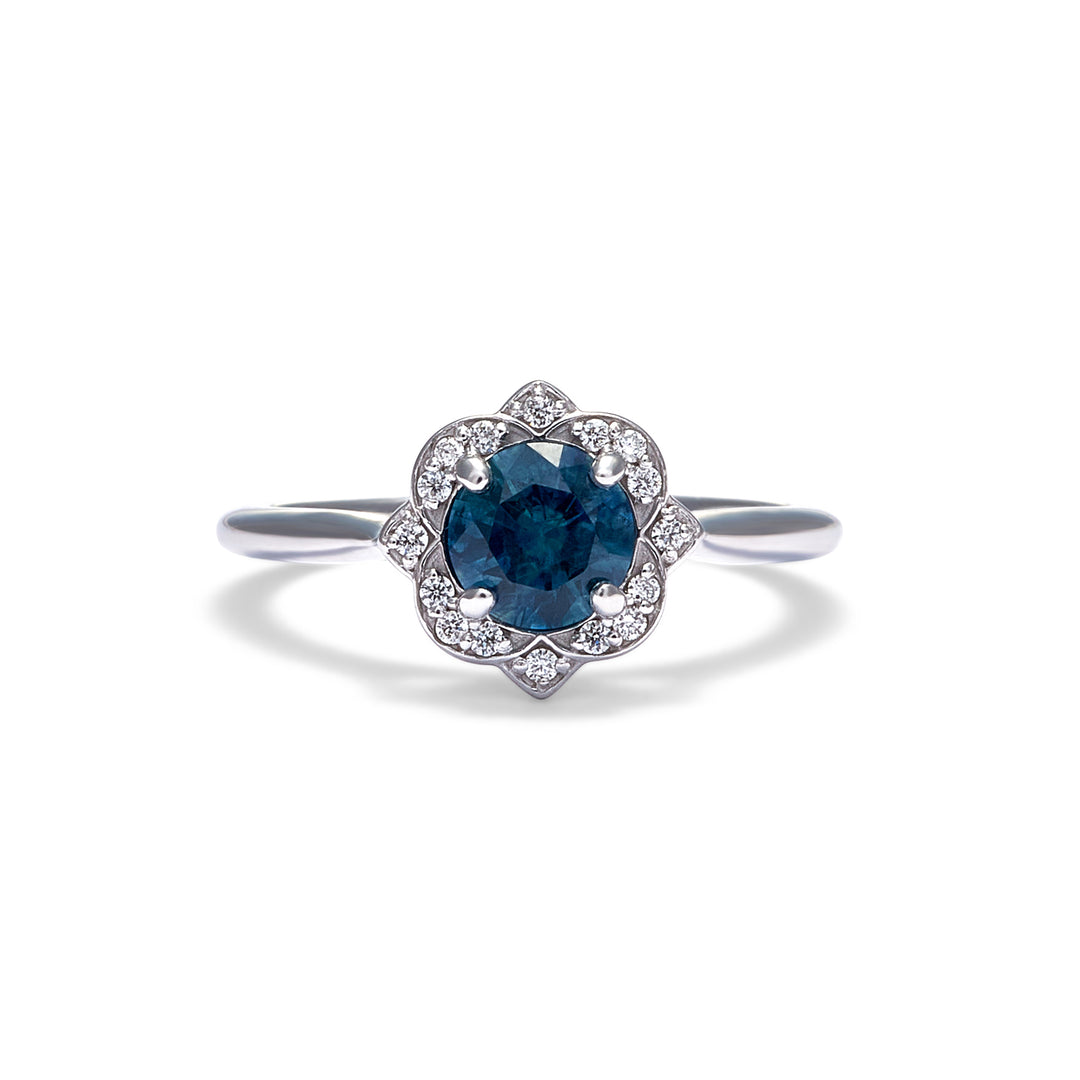 Esther Montana Sapphire Engagement Ring