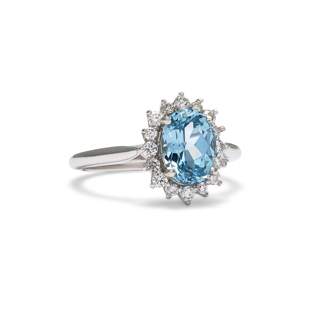 Elysse Blue Spinel Engagement Ring