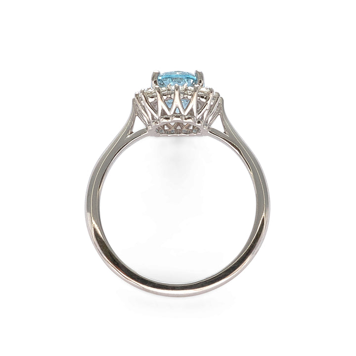 Elysse Blue Spinel Engagement Ring