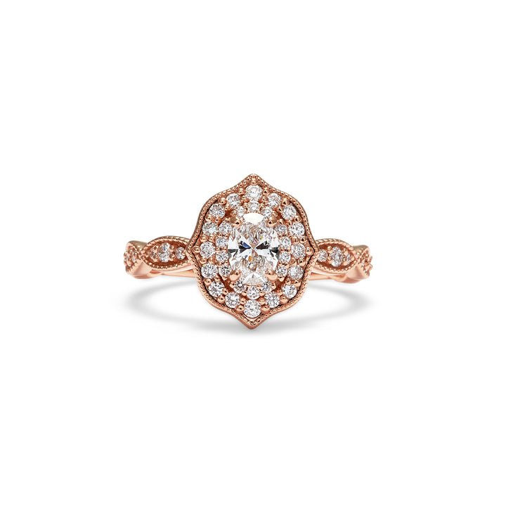 Beatrice Oval Cut Diamond Engagement Ring