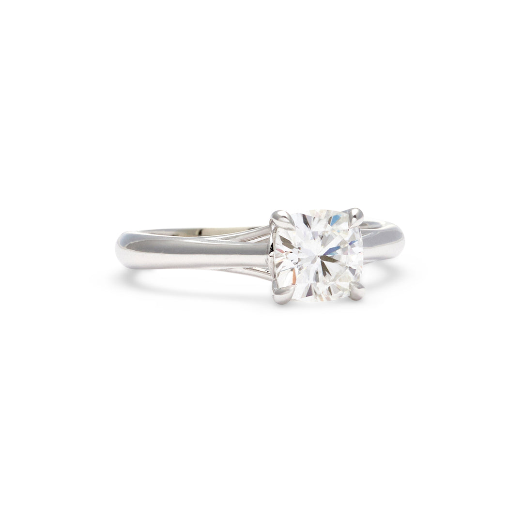 Michelle Cushion Cut Moissanite Engagement Ring - Identity Diamonds