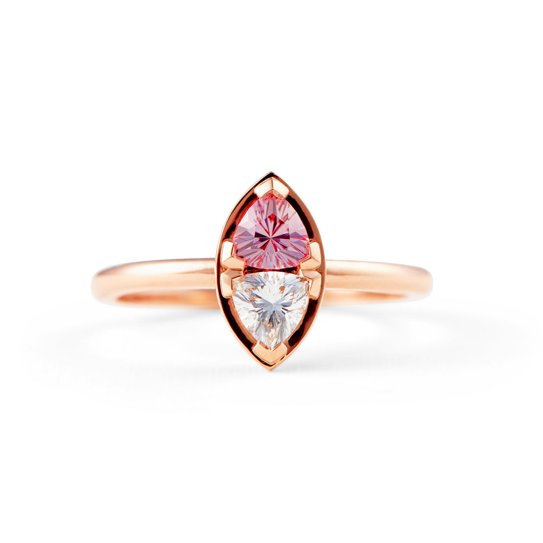 Saffron diamond engagement ring Outlet
