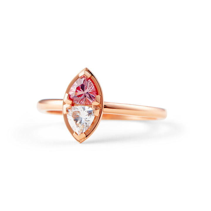 Saffron Montana Sapphire Engagement Ring