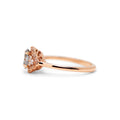 Adora Grey Moissanite Engagement Ring