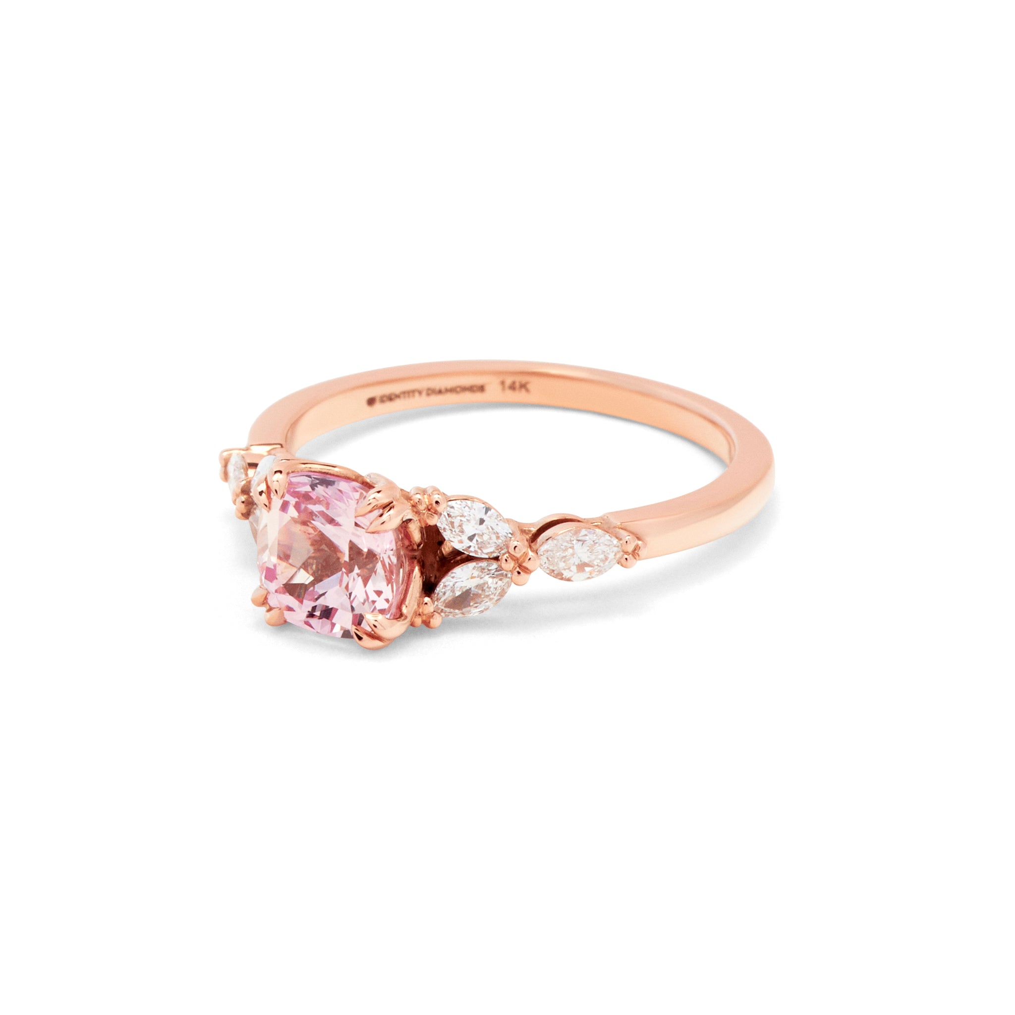 Anastasia Rosé Sapphire Engagement Ring – Identity Diamonds