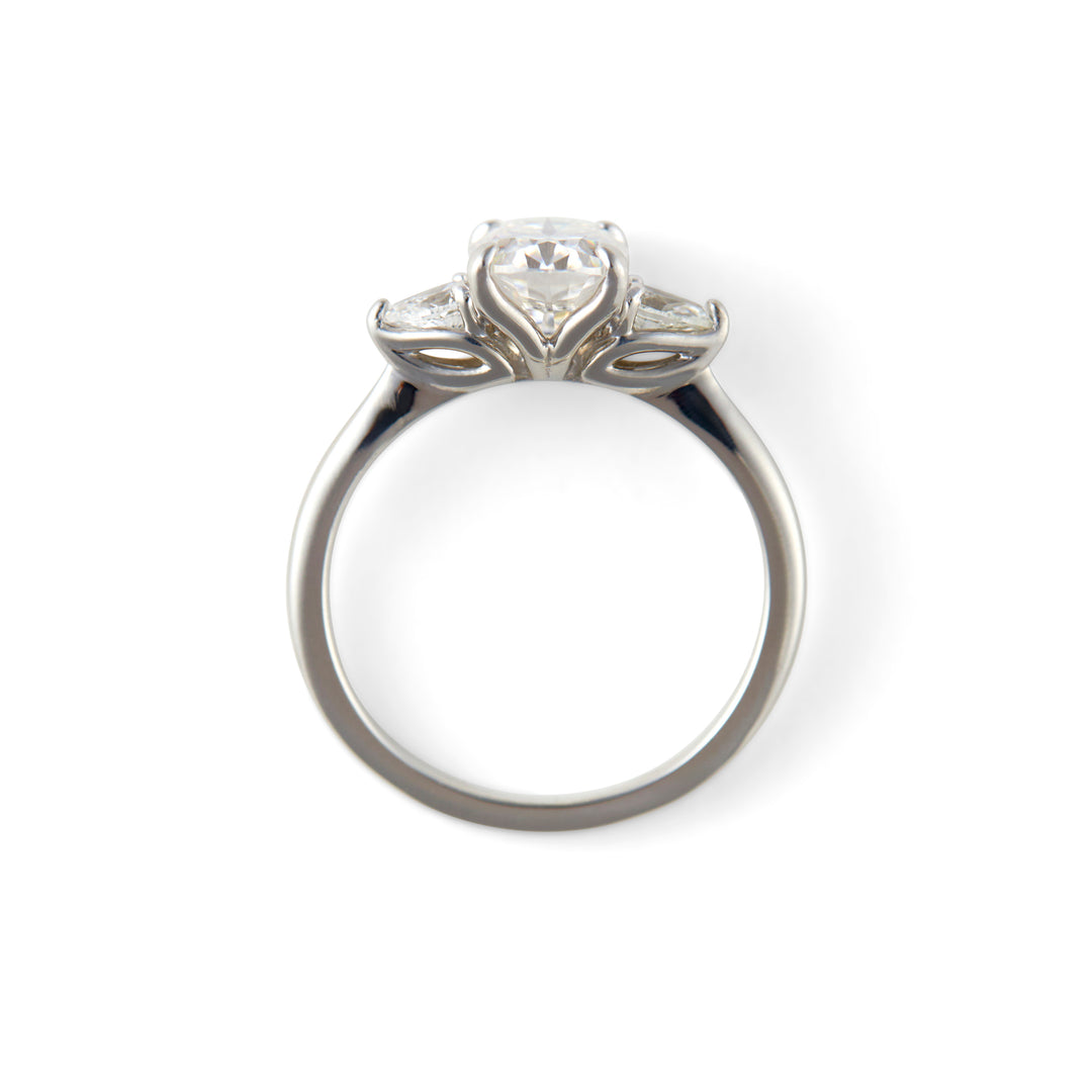 Eva Moissanite Engagement Ring