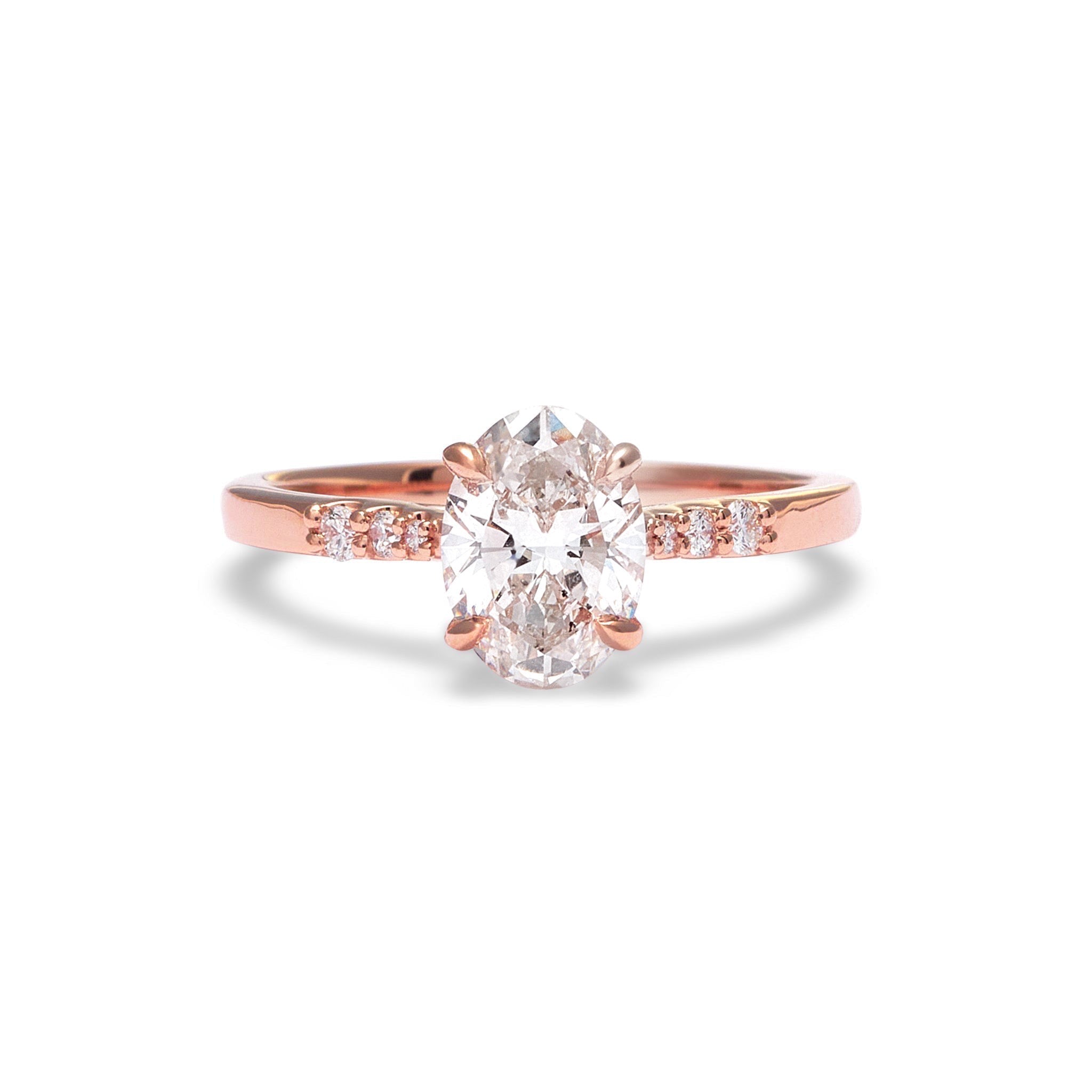 Lucy Oval Diamond Engagement Ring – Identity Diamonds