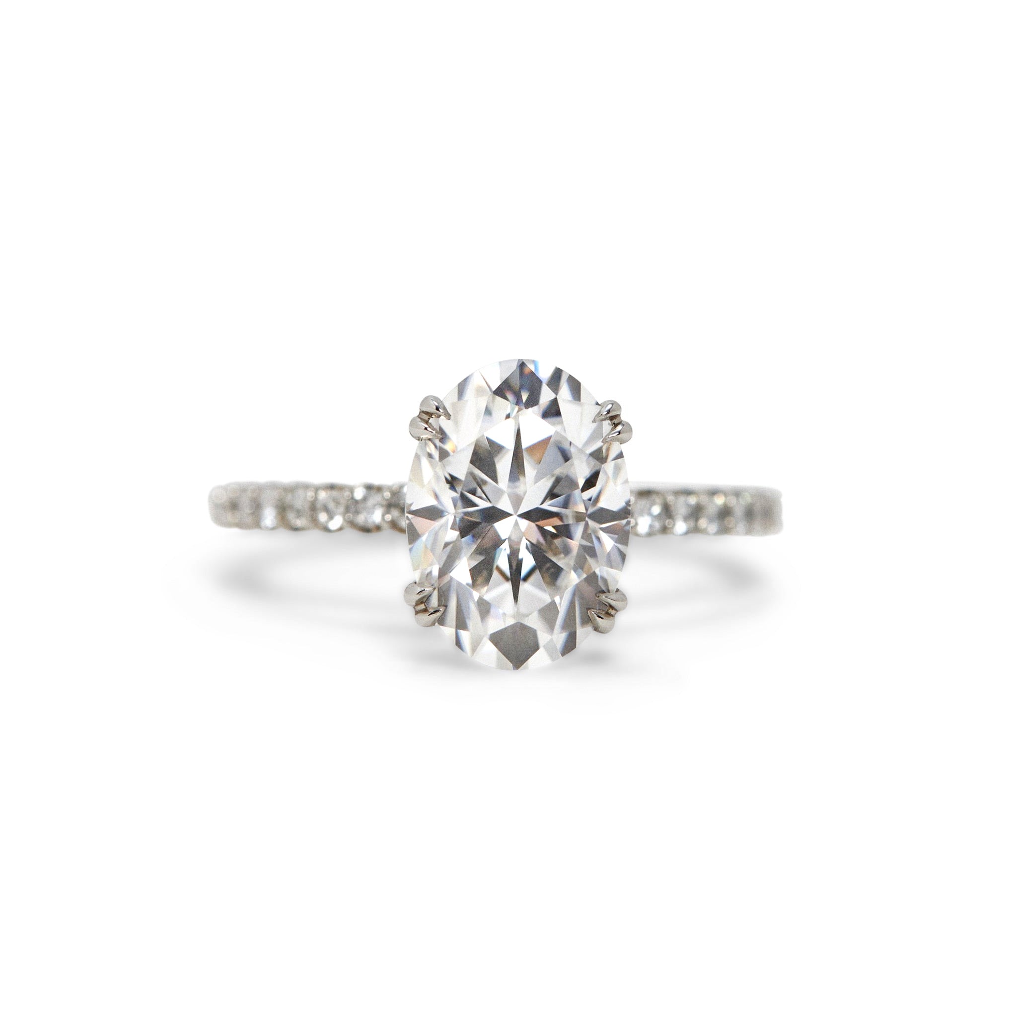 Reese Oval Cut Diamond Engagement Ring – Identity Diamonds