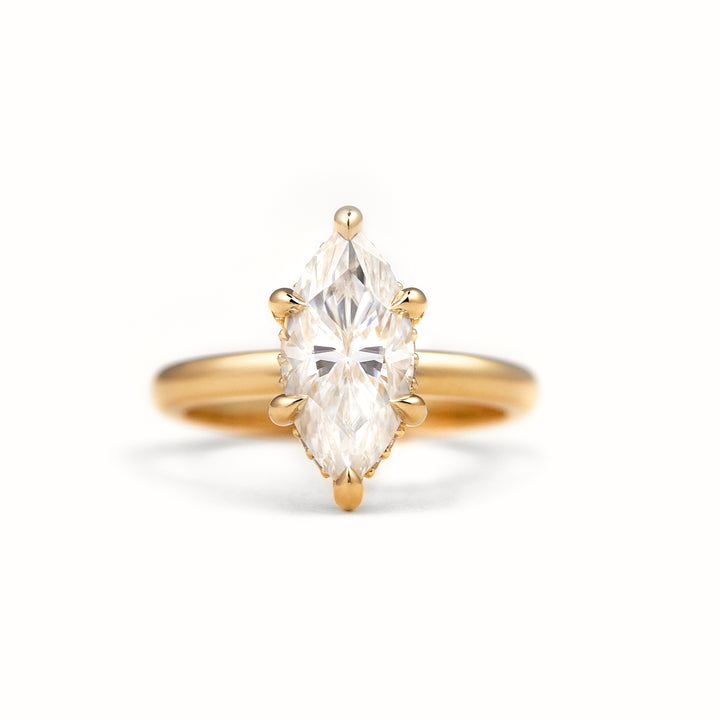 Gabriella Hidden Halo Marquise Cut Engagement Ring