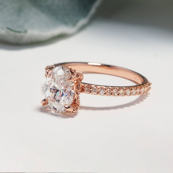 Ariel Oval Cut Moissanite Engagement Ring
