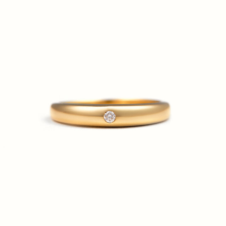 Petite Domed Diamond Ring