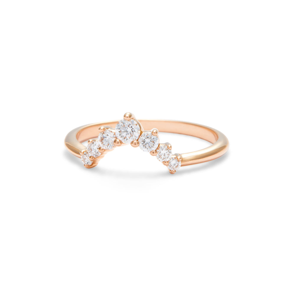 Julia Contoured Diamond Band - Large - Identity Diamonds