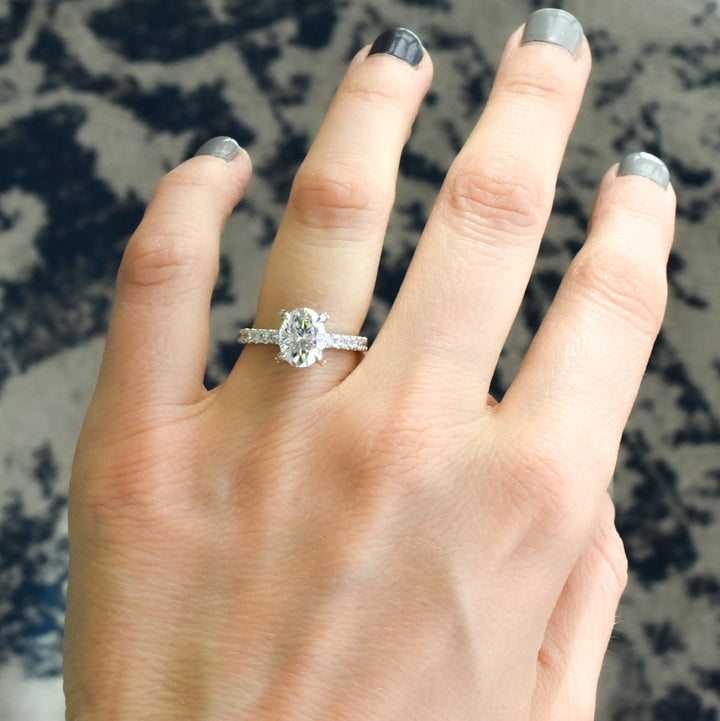 Eliza Oval Cut Engagement Ring